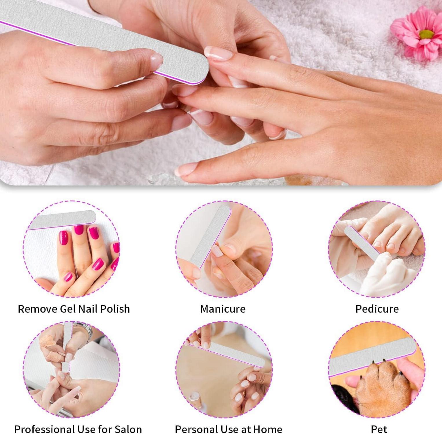 25er Nagelfeilen Set 180/240 Grit für Naturnägel Maniküre Pediküre
