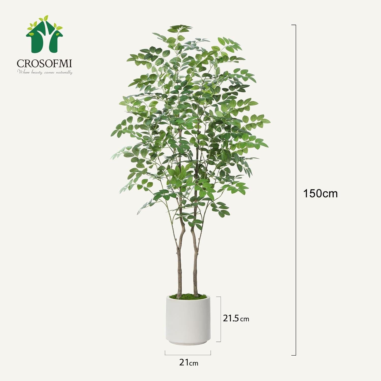 Künstliche 150cm Tropische Pflanze - Deko für Wohnzimmer Balkon