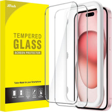 Schutzfolie für iPhone 15 6,1 Zoll 2er-Pack HD Klar