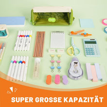 YPLUS Großes Federmäppchen Blau für Jungen und Mädchen