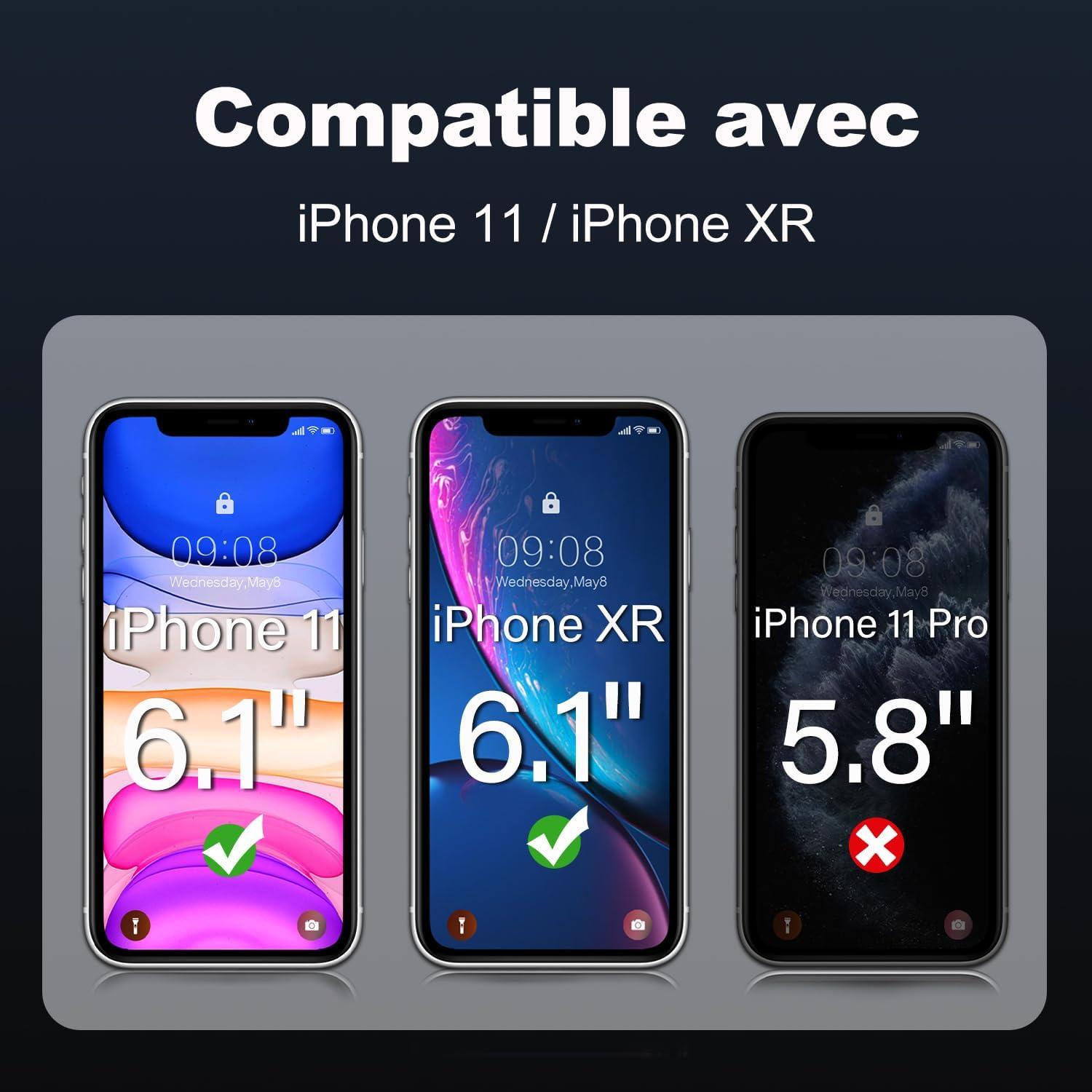 Schutzfolie Panzerglas iPhone 11 XR Displayschutz 9H Härte