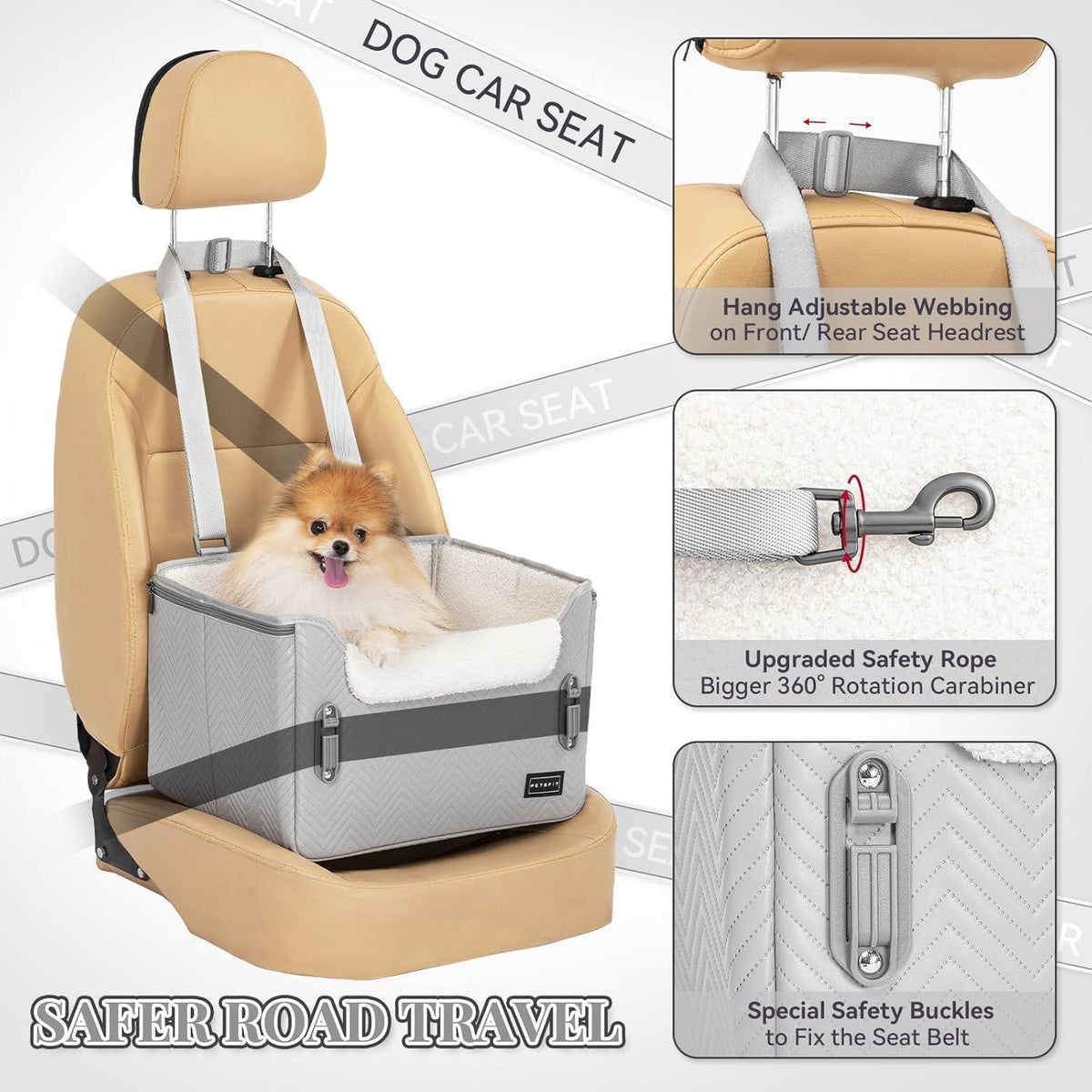 Hunde Autositz für kleine Hunde – Sicher & Komfortabel