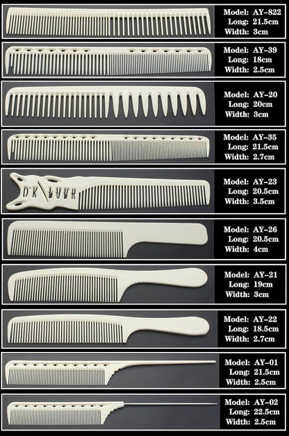 Professionelles Kohlefaser Kamm Set für alle Frisuren - 10