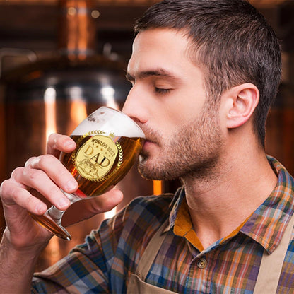 Personalisiertes Bierglas für Papa - Lustiges Geschenk zum