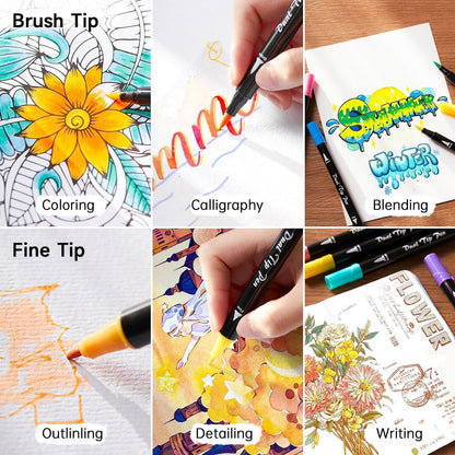 56er Pastell Brush Pen Set für Kinder und Erwachsene