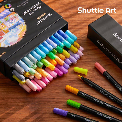 56er Pastell Brush Pen Set für Kinder und Erwachsene