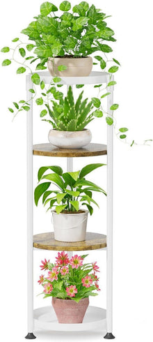 Blumenständer Metall 4 Ebenen Pflanzenständer Pflanzenregal Indoor