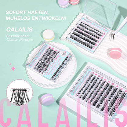 Selbstklebende Wimpern 60 Stück D Curl – Klebefrei & Wiederverwendbar