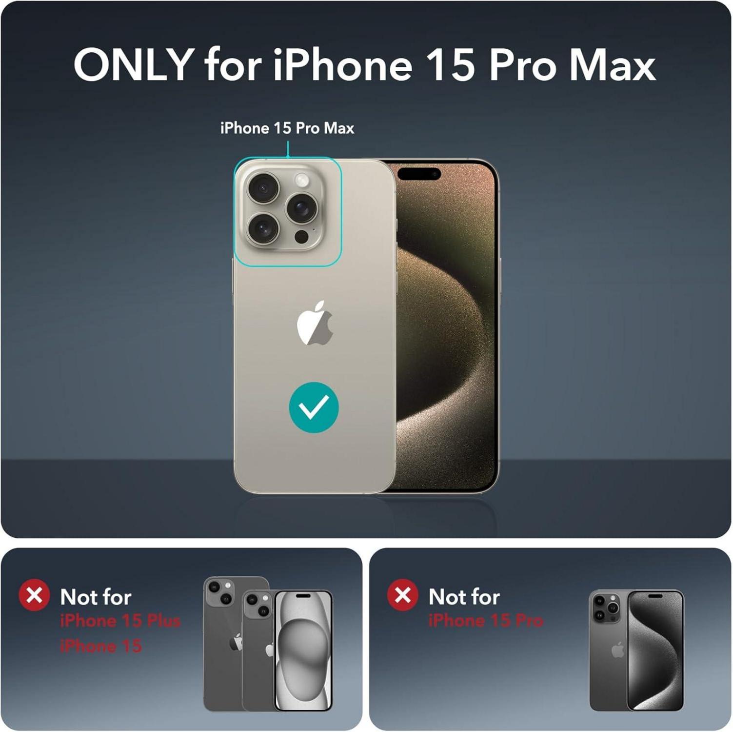 ESR iPhone 15 Pro Max Hülle, MagSafe 360° Schutzhülle