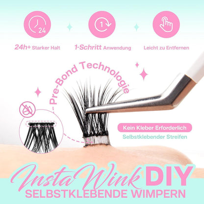 Selbstklebende Wimpern 72 Stück – Klebefrei & Wiederverwendbar