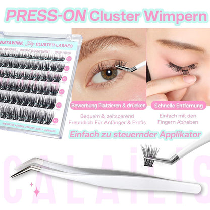 Selbstklebende Wimpern 72 Stück – Klebefrei & Wiederverwendbar