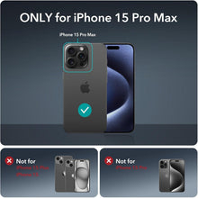 iPhone 15 Pro Max Hülle MagSafe 360° Schutz Klares Schwarz