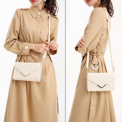 Damen Umhängetasche Vegan Leder Gesteppt Crossbody