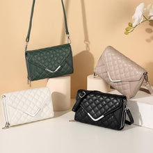 Damen Umhängetasche Klein Vegan Leder Gesteppt Crossbody Bag