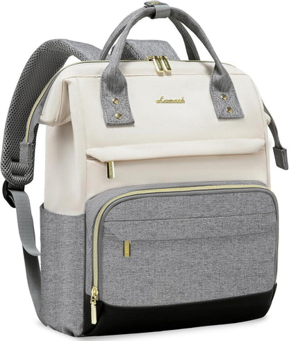 Damen Rucksack Wasserdicht 2-in-1 Elegant Cityrucksack Schwarz