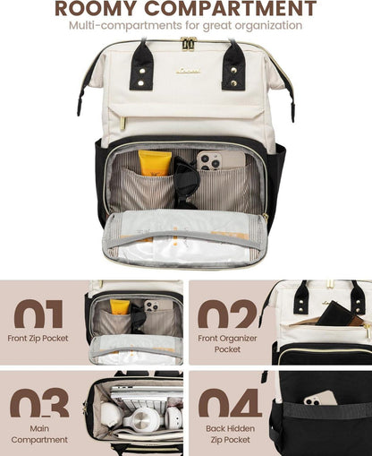 Moderne LOVEVOOK Damen Rucksack Klein Wasserdicht Schwarz