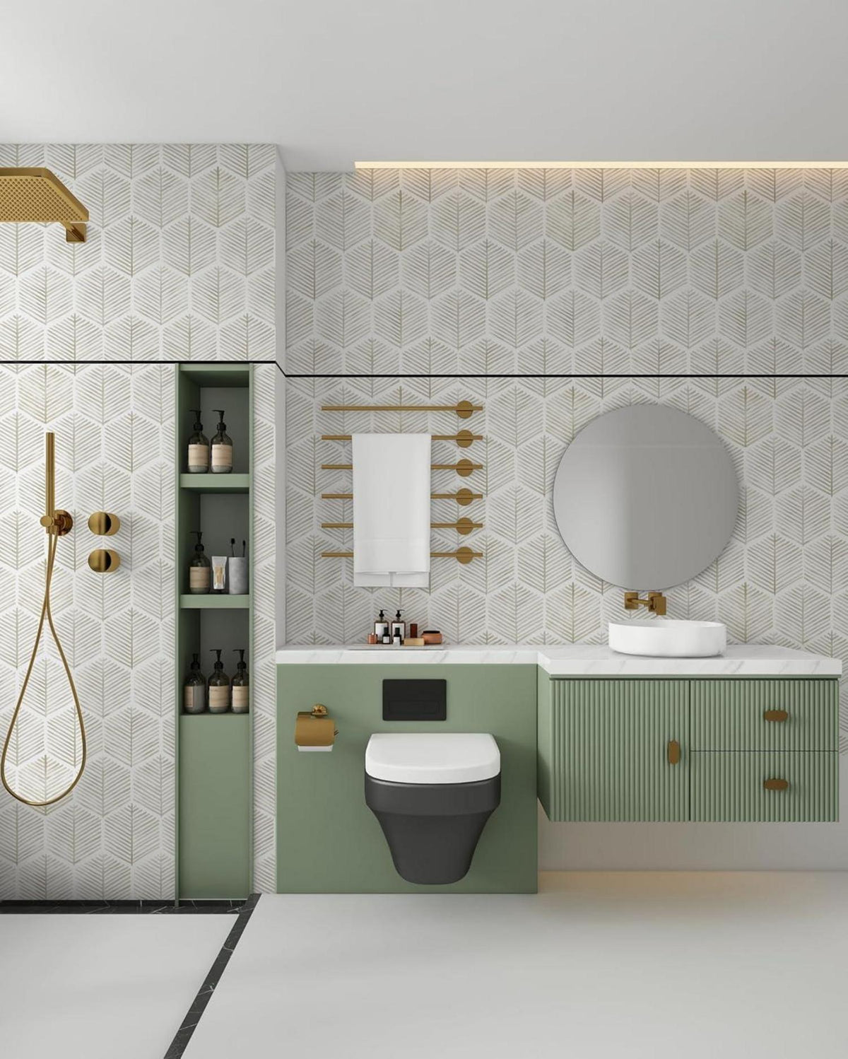 Selbstklebende Streifen Tapete Vinyl Beige 44x1000cm