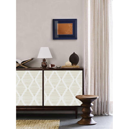 Selbstklebende Tapete Moderner Streifen Beige 44Bx1000Lcm
