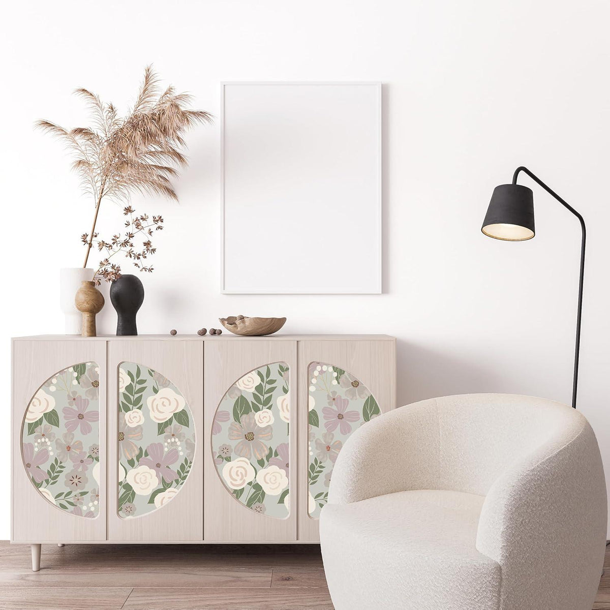 Selbstklebende Tapete Wandpapier Blume PVC Vinyl Kamelienblüte