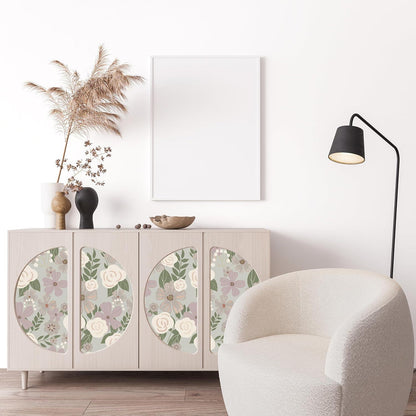 Selbstklebende Tapete Wandpapier Blume PVC Vinyl Kamelienblüte