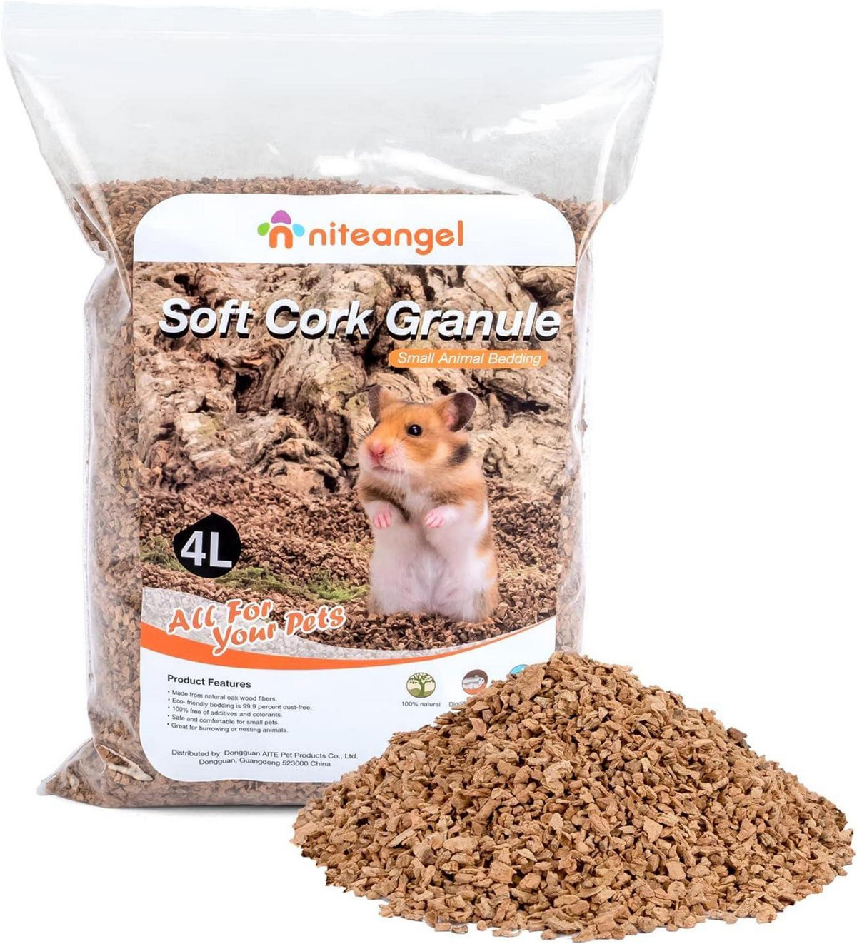 Natürliches Kokosnuss-Hamsterbettzeug für kleine Haustiere, 2-3mm