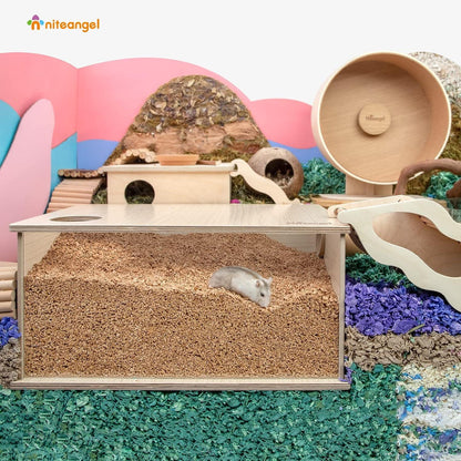 Natürliches Kokosnuss-Hamster-Einstreu für Zwerghamster Mäuse Degus - 2-3mm
