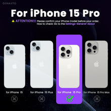 ORNARTO iPhone 15 Pro Hülle Matt Anti-Rutsch Hardcase Grau