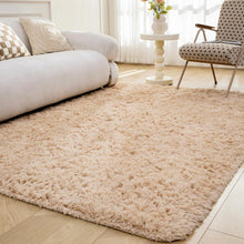 Shaggy Teppich Antirutsch Hochflor Beige 90x150cm