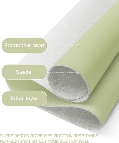 Schreibtischunterlage Mauspad Leder Wildleder Office Mousepad 60x35cm