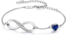 Louisa Secret Infinity Armband 925 Silber Damen Unendlichkeit Herz