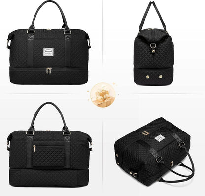 Große LOVEVOOK Reisetasche Damen mit Schuhfach und Kosmetiktasche