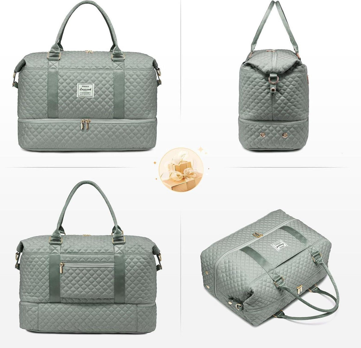LOVEVOOK Sporttasche Reisetasche Damen Groß Weekender Travel Duffle Bag Handgepäck Wasserdicht Gym Camping