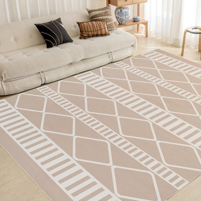 Outdoor Teppich Beige Modern 150x240CM - Wetterfest & Weich