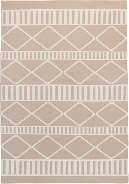 Teppich für Innen- & Außenbereich Beige Moderne 150x240CM Wetterfest Rug