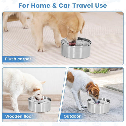 3L Wassernapf Hund Edelstahl Trinknapf Anti Schlabber