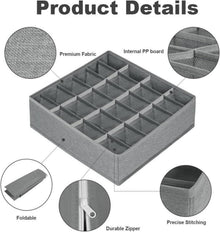Faltbare Schublade Organizer 24 Zellen Aufbewahrungsboxen