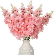 Künstliche Rittersporn Delphinium Rosa 6er-Set Dekoblumen