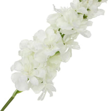 Künstliche Rittersporn Delphinium 6er-Set Weiß Dekoblumen