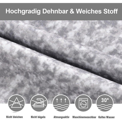 Stretch Stuhlhussen Grau - Set für Esszimmer & Co.