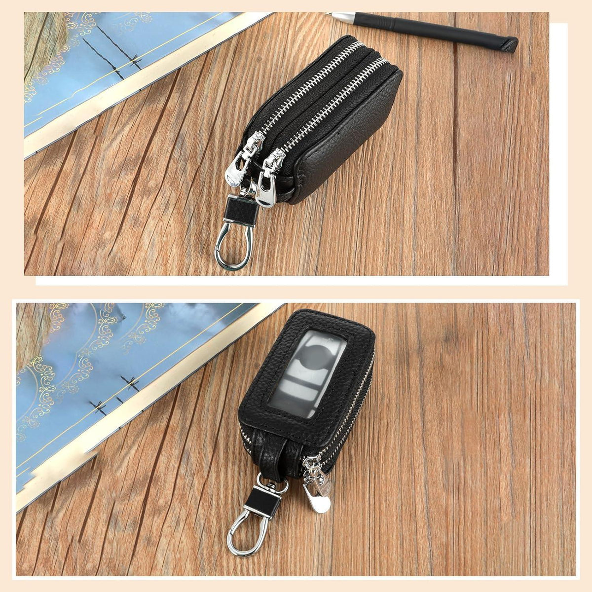Echtes Leder Schlüsseltasche für Autoschlüssel – Universal Etui