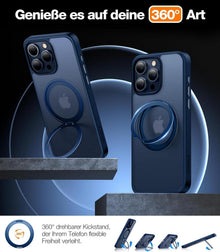TORRAS iPhone 15 Pro Max Hülle MagSafe Magnetständer Blau