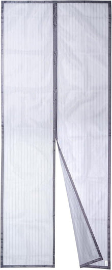 Fliegengitter Tür Magnet Insektenschutz 100x240cm Grau Einfache