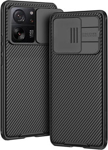 Schwarze Xiaomi 13T/13T Pro Handyhülle Kameraschutz Slide Camera