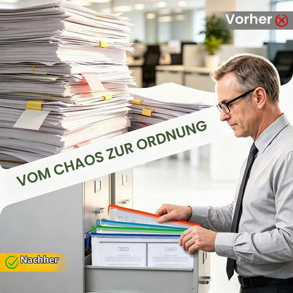 24x A3 Dokumententasche mit Reißverschluss – 12 Farben