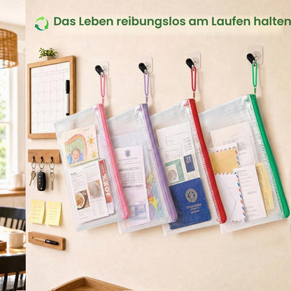 24x A3 Dokumententasche mit Reißverschluss – 12 Farben