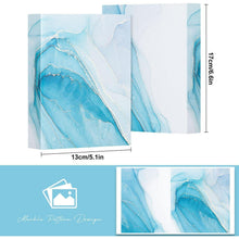 Fotoalbum Hardcover 10x15 cm 2er Set Azurblau in Lederoptik