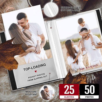 Fotoalbum Hardcover 10x15 cm 2er Set Azurblau in Lederoptik