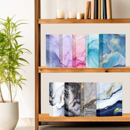 Fotoalbum Hardcover 10x15 cm 2er Set Azurblau in Lederoptik