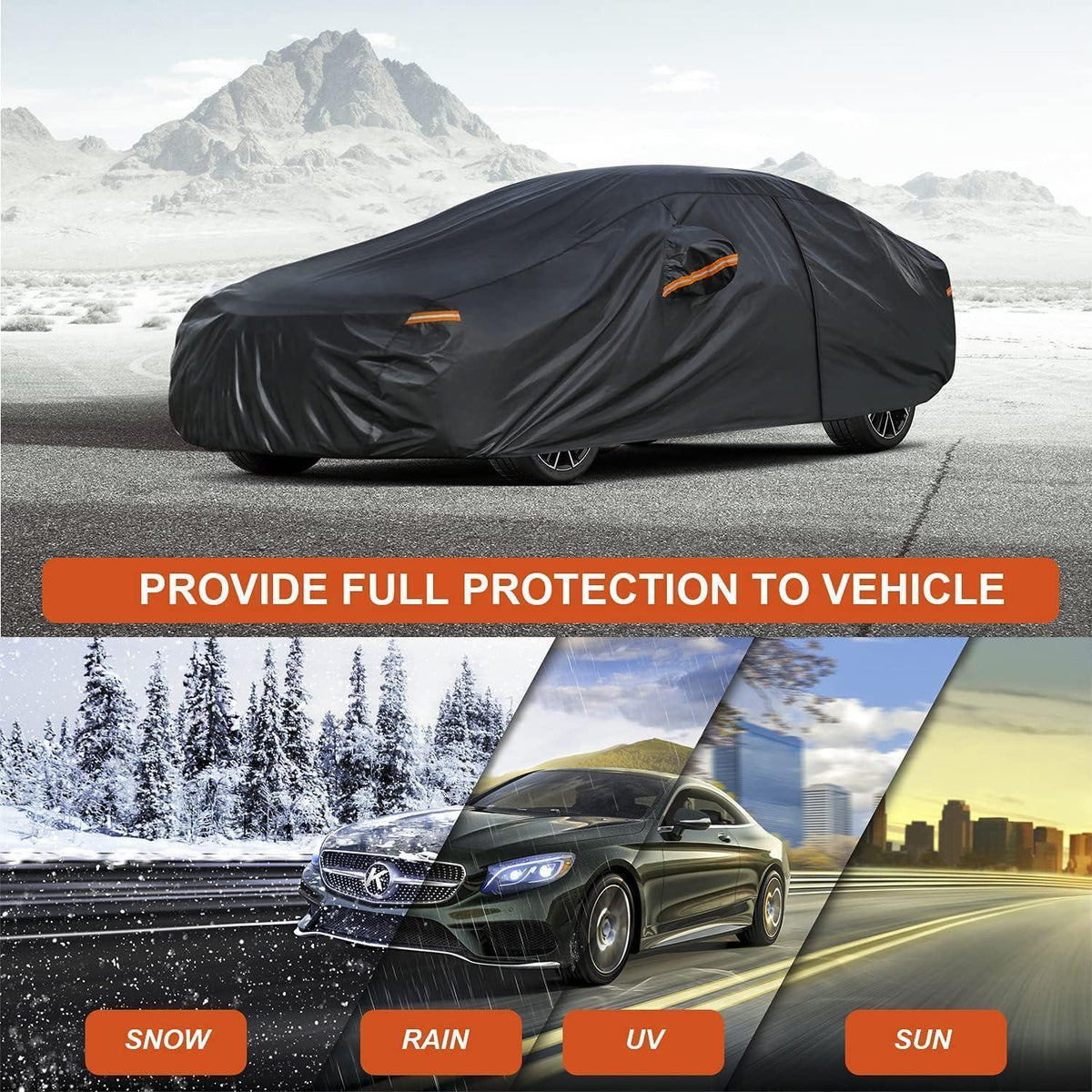 Autoabdeckung Vollgarage Wasserdicht für Ford Fiesta (1989-2025)