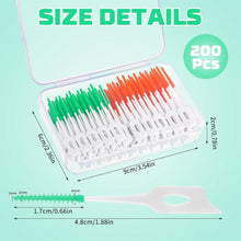 200 Interdentalbürsten Silikon Zahnzwischenraumbürsten mit